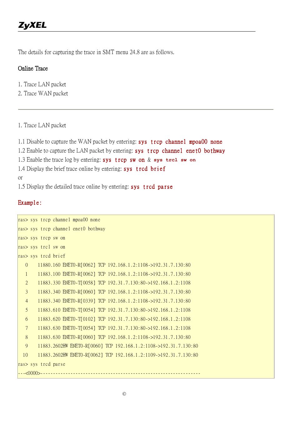 ZyXEL Communications P-2302R-P1 User Manual | Page 139 / 146