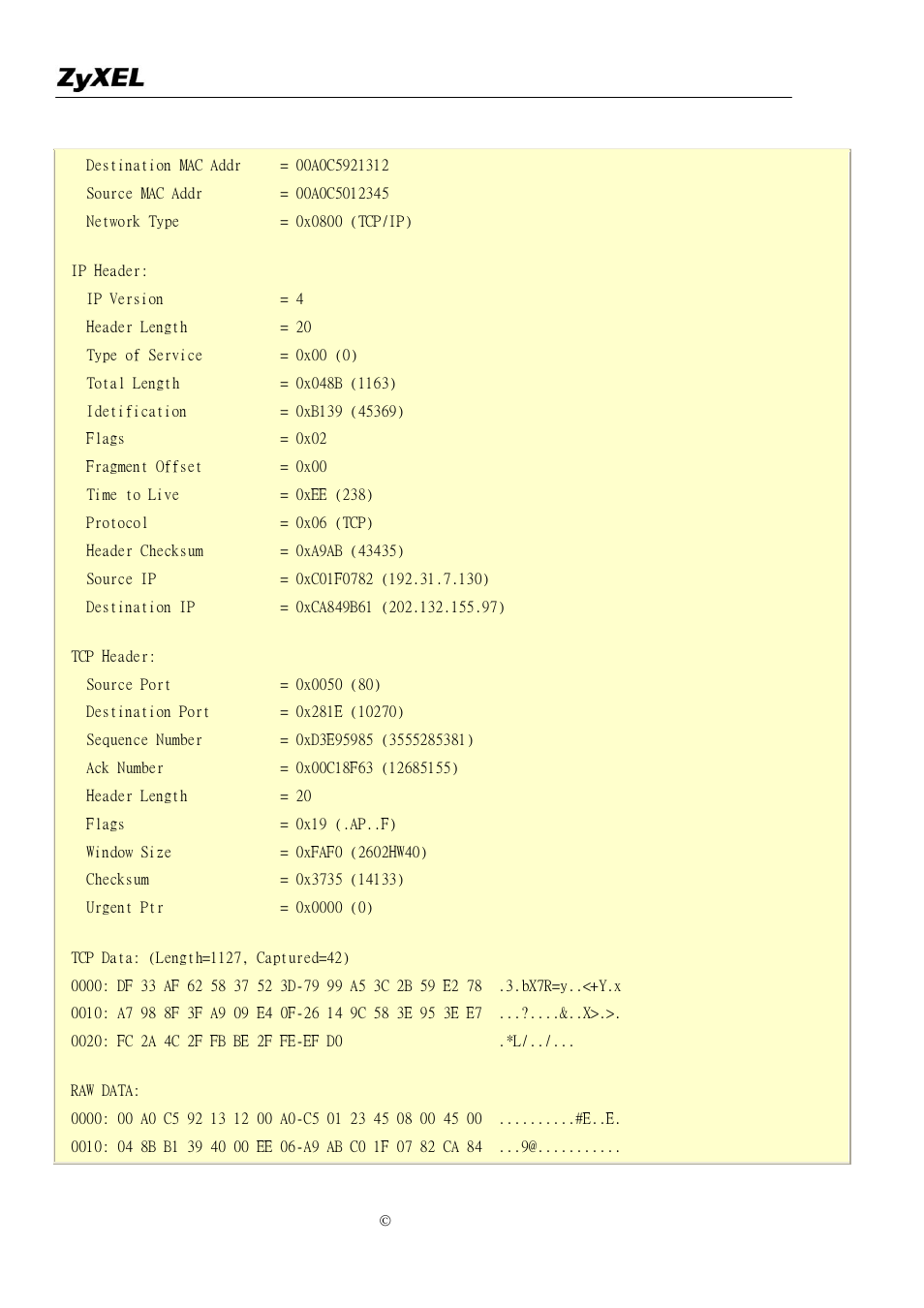 ZyXEL Communications P-2302R-P1 User Manual | Page 144 / 146