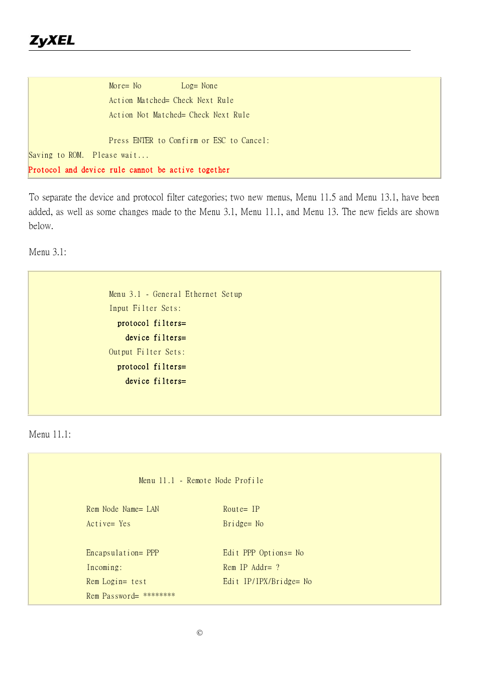 ZyXEL Communications P-2302R-P1 User Manual | Page 22 / 146