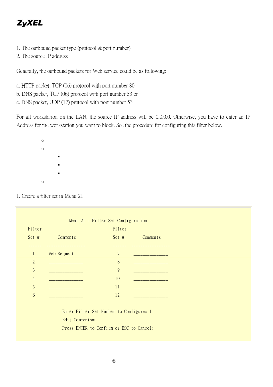 ZyXEL Communications P-2302R-P1 User Manual | Page 24 / 146