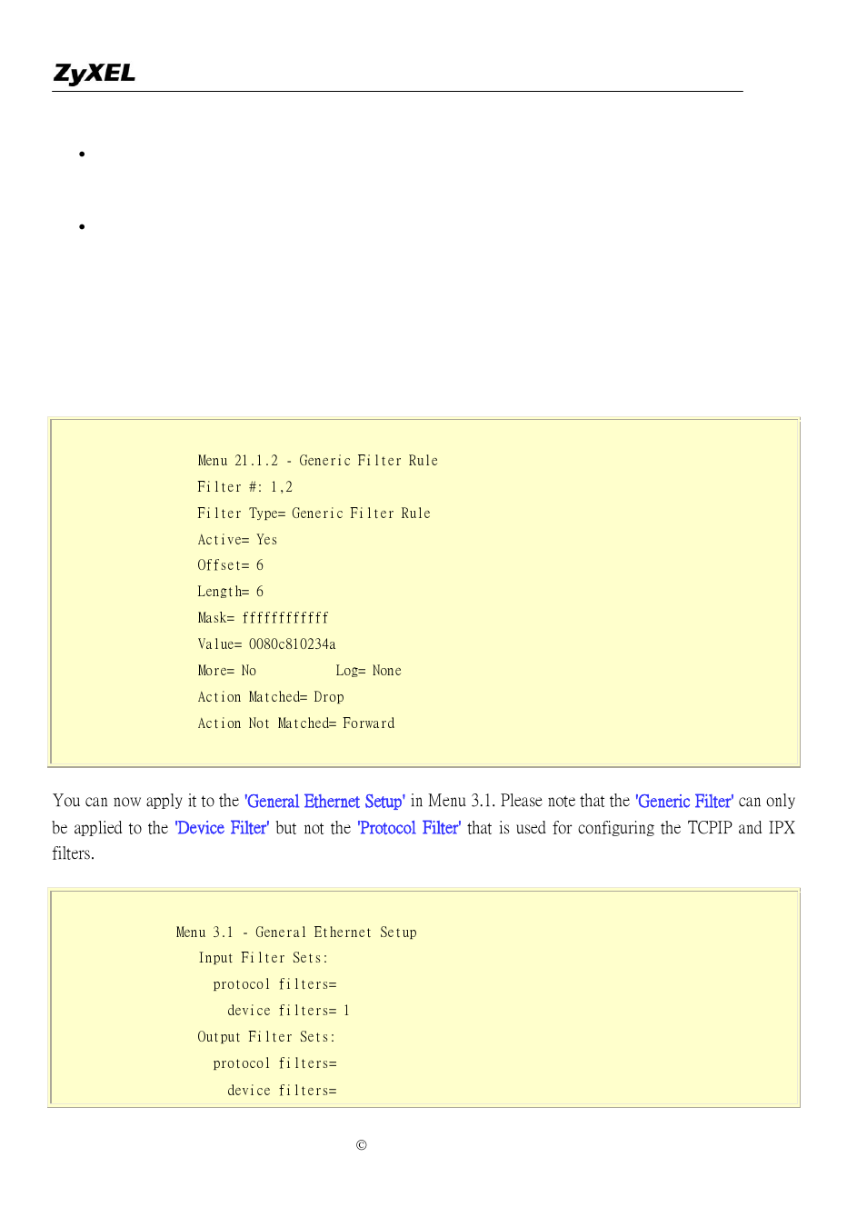 ZyXEL Communications P-2302R-P1 User Manual | Page 32 / 146