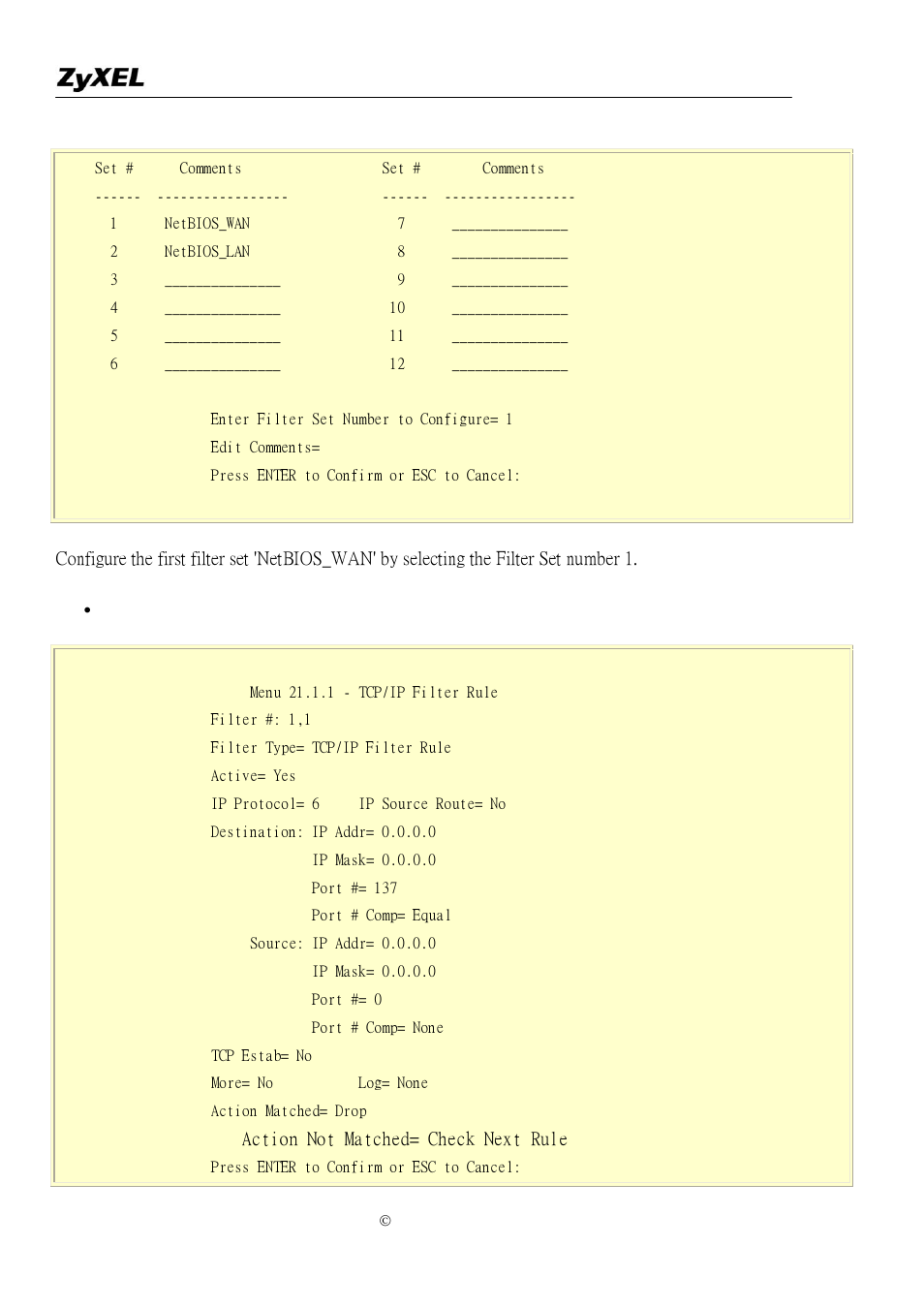 ZyXEL Communications P-2302R-P1 User Manual | Page 34 / 146