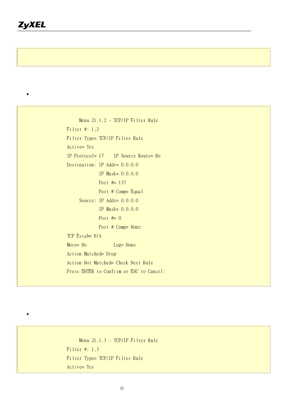 ZyXEL Communications P-2302R-P1 User Manual | Page 35 / 146