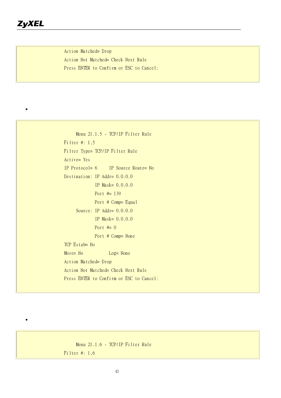 ZyXEL Communications P-2302R-P1 User Manual | Page 37 / 146