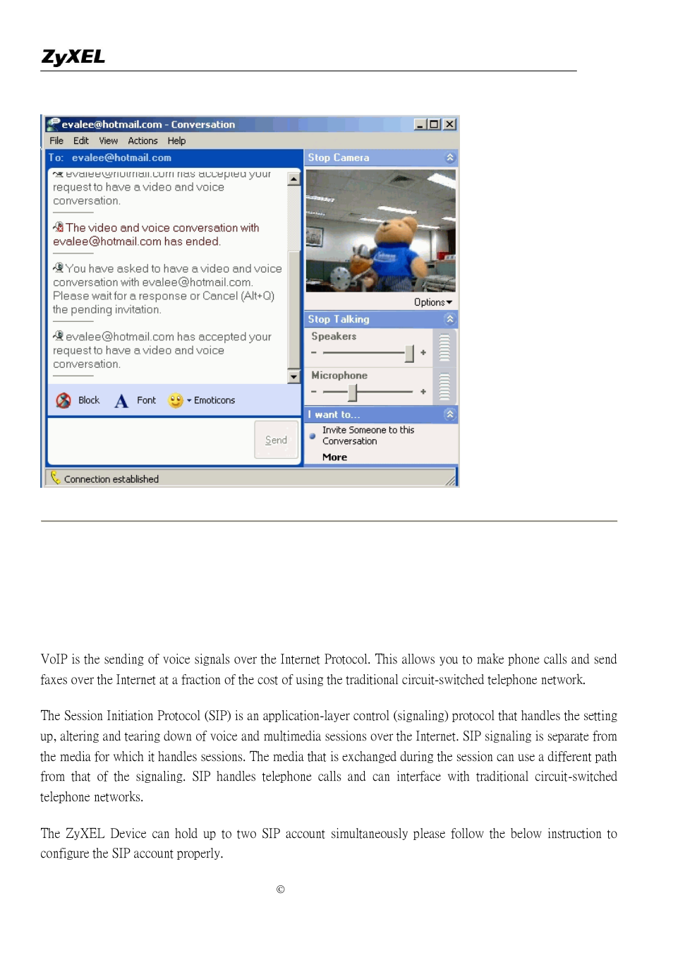 Voip application notes, Setup sip account | ZyXEL Communications P-2302R-P1 User Manual | Page 67 / 146