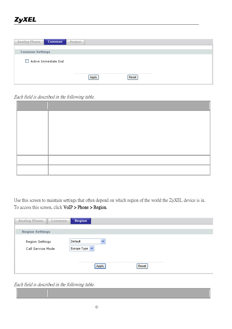 Country code | ZyXEL Communications P-2302R-P1 User Manual | Page 80 / 146