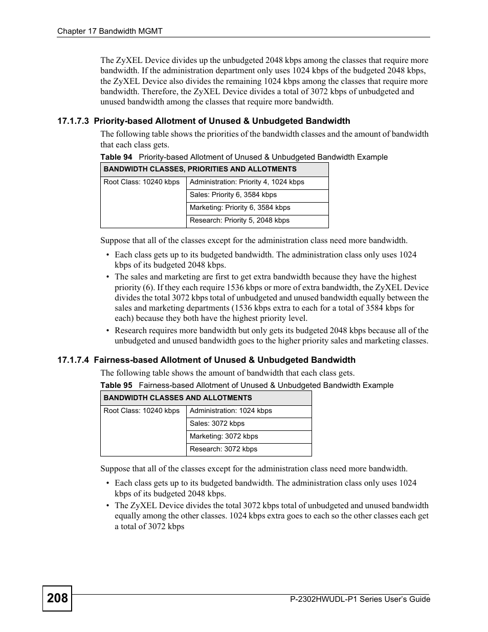 ZyXEL Communications P-2302HWUDL-P1 Series User Manual | Page 208 / 368