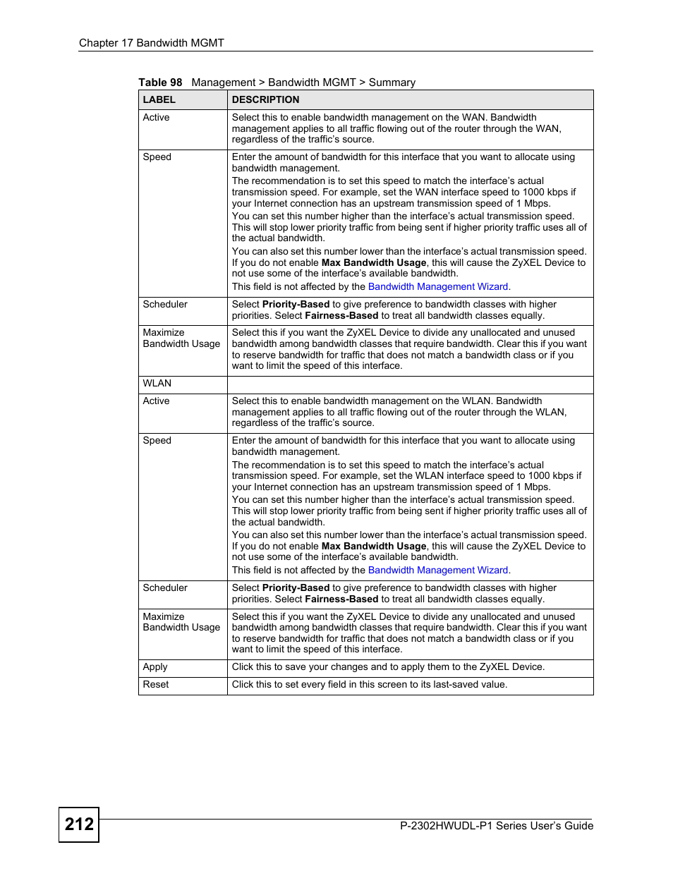 ZyXEL Communications P-2302HWUDL-P1 Series User Manual | Page 212 / 368