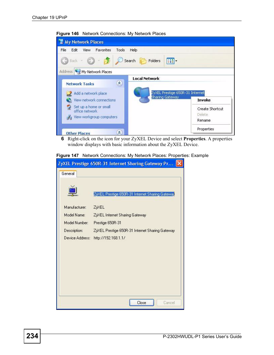 ZyXEL Communications P-2302HWUDL-P1 Series User Manual | Page 234 / 368