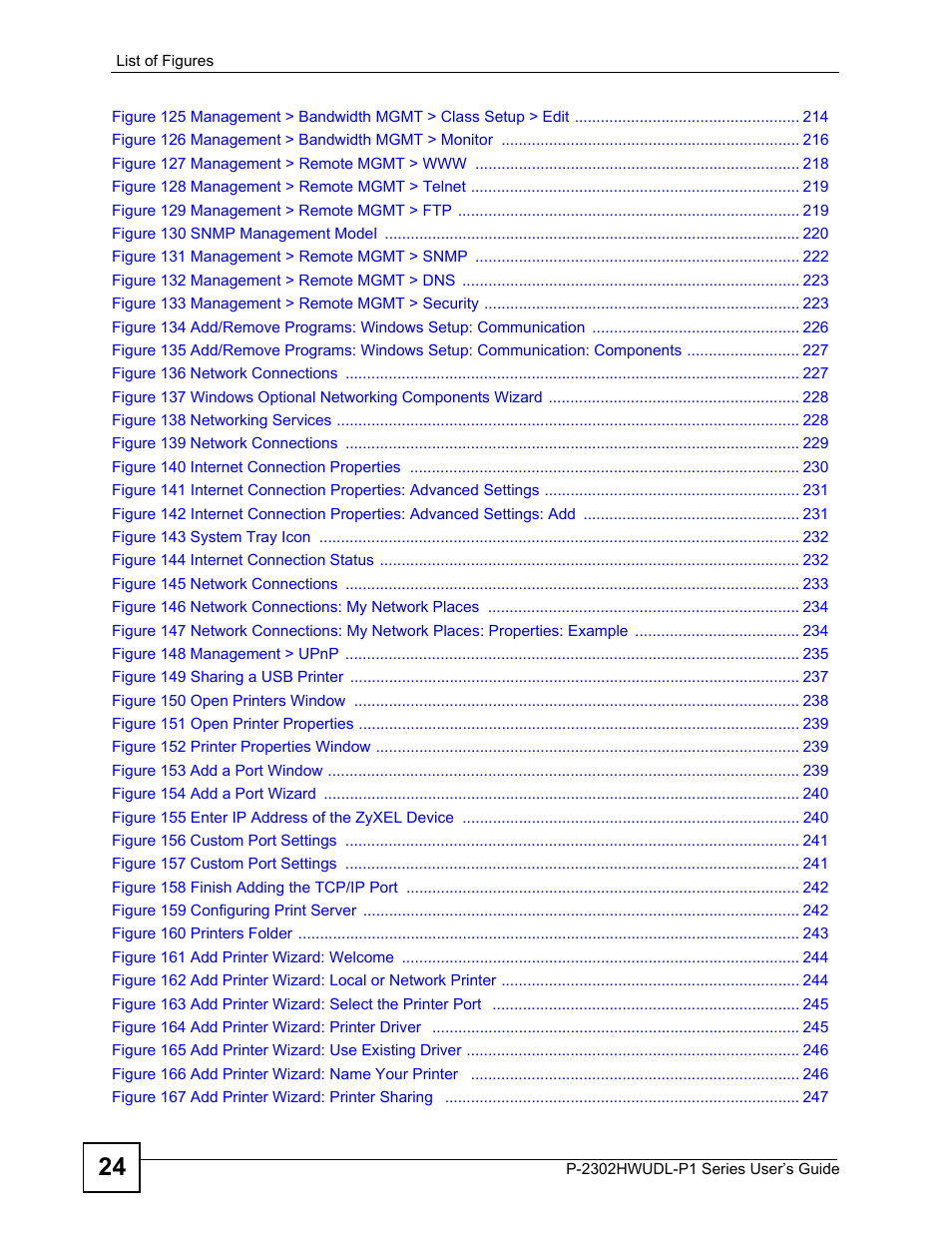 ZyXEL Communications P-2302HWUDL-P1 Series User Manual | Page 24 / 368