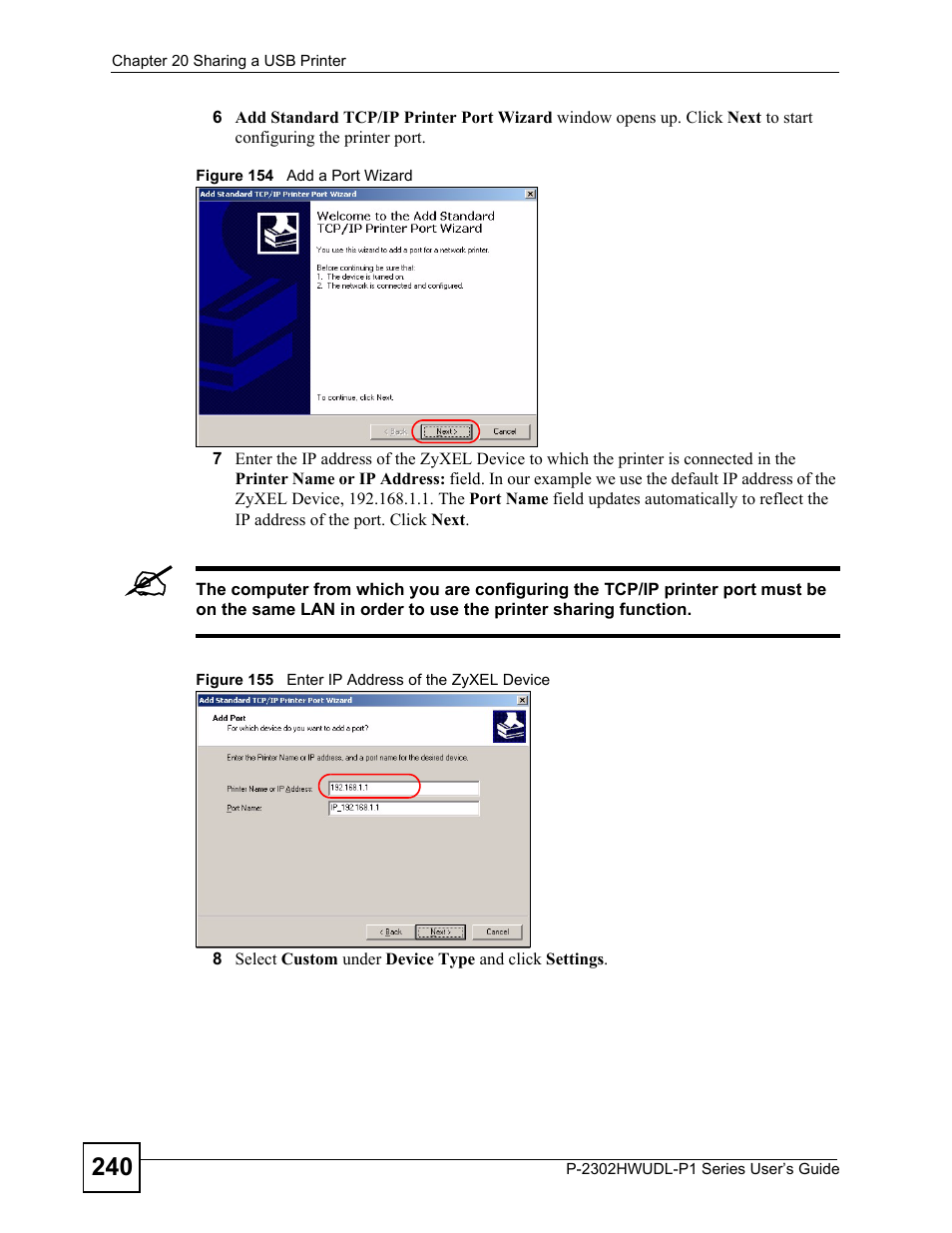 ZyXEL Communications P-2302HWUDL-P1 Series User Manual | Page 240 / 368