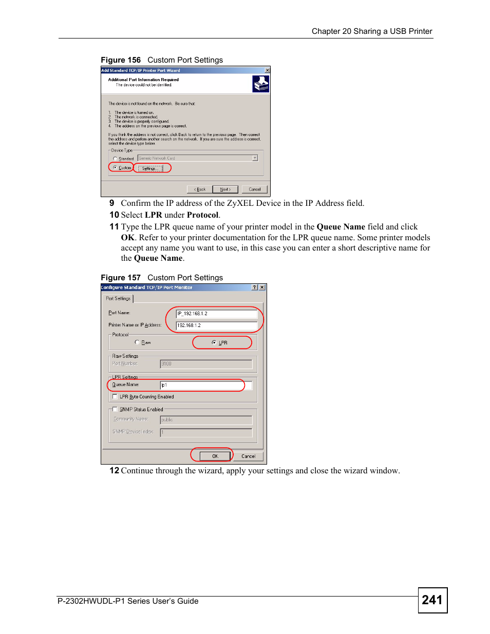 ZyXEL Communications P-2302HWUDL-P1 Series User Manual | Page 241 / 368