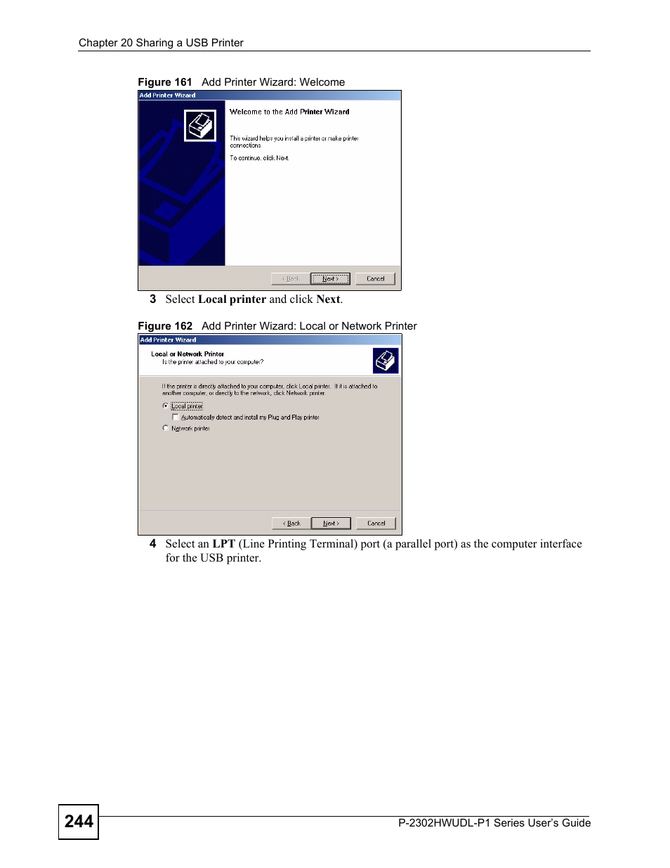 ZyXEL Communications P-2302HWUDL-P1 Series User Manual | Page 244 / 368