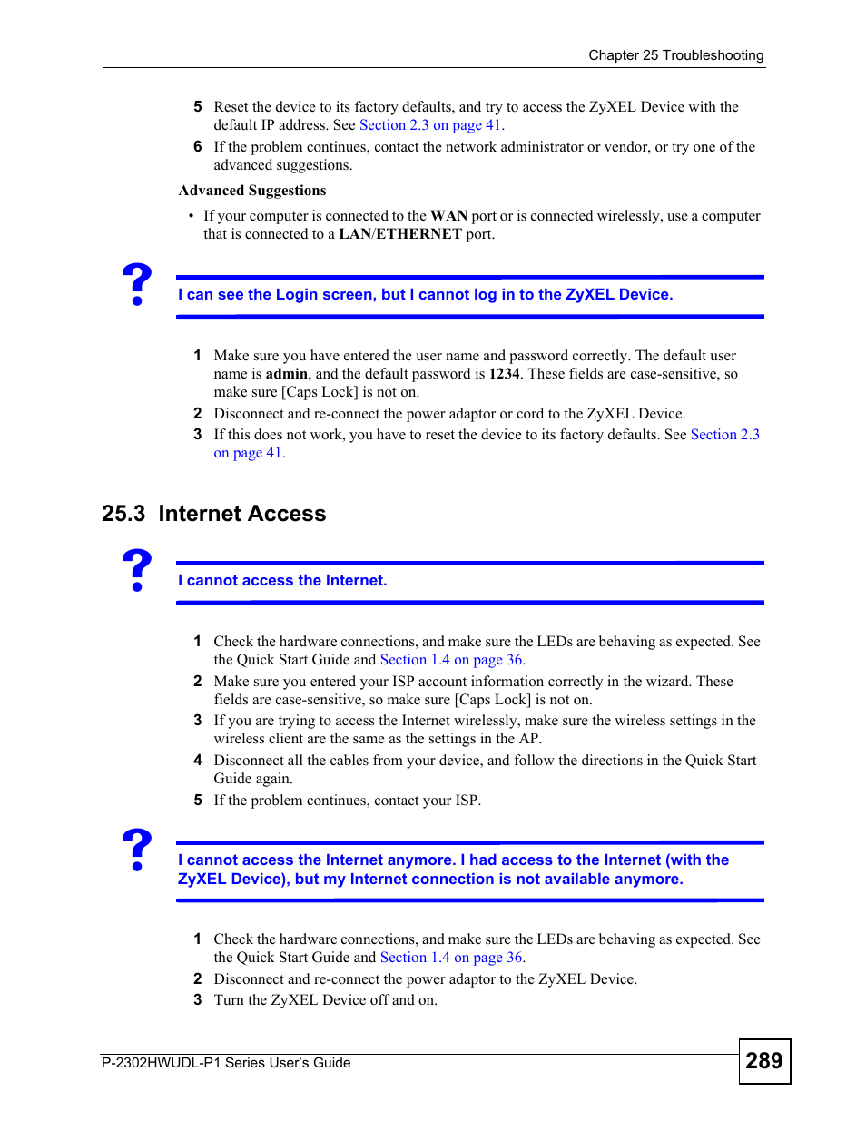 3 internet access, Internet access | ZyXEL Communications P-2302HWUDL-P1 Series User Manual | Page 289 / 368