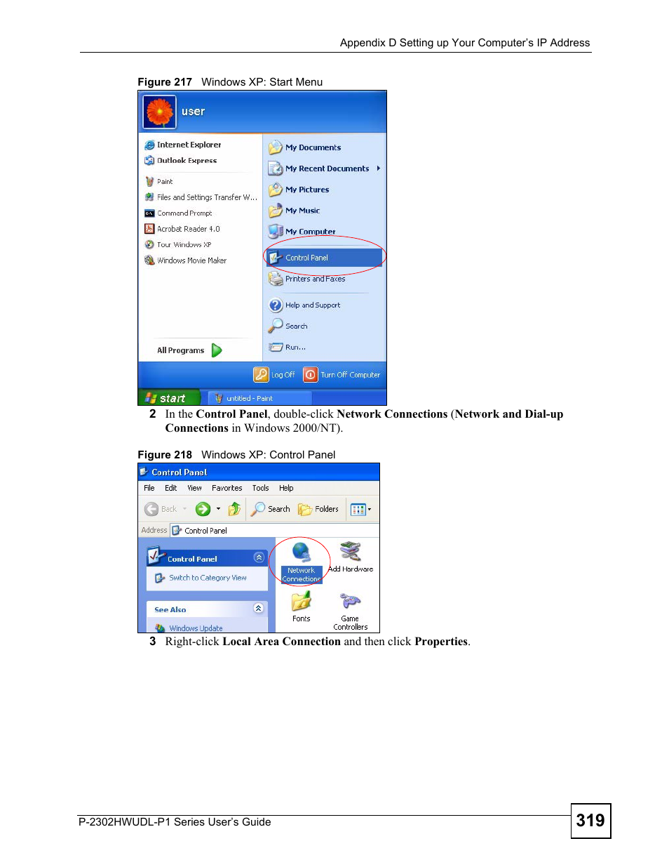 ZyXEL Communications P-2302HWUDL-P1 Series User Manual | Page 319 / 368
