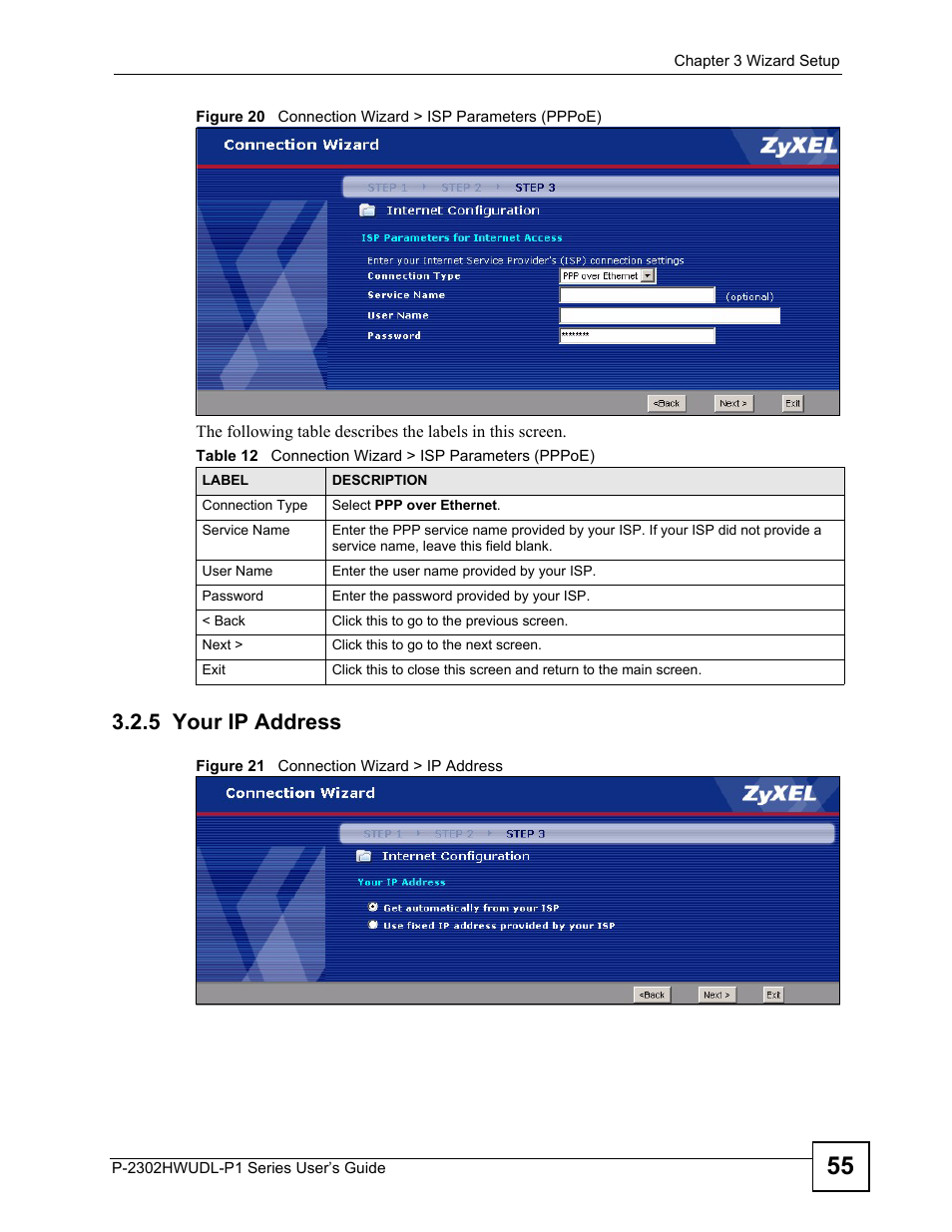 5 your ip address | ZyXEL Communications P-2302HWUDL-P1 Series User Manual | Page 55 / 368