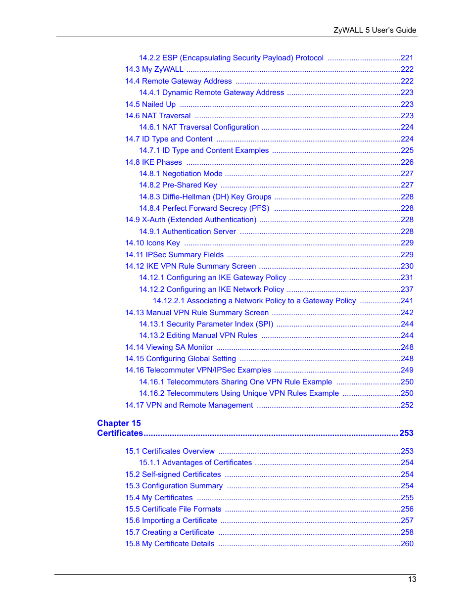 ZyXEL Communications ZyXEL ZyWALL 5 User Manual | Page 14 / 667