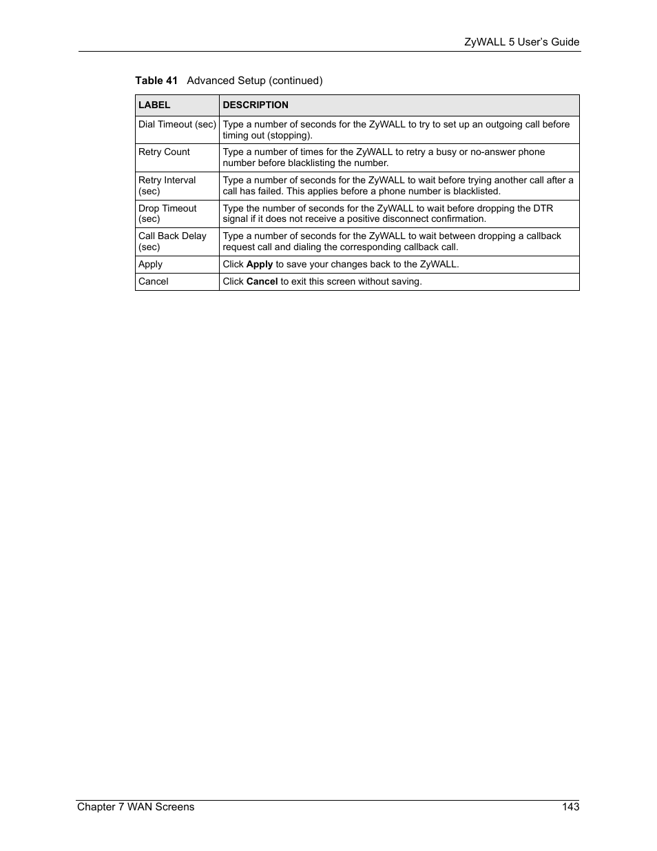 ZyXEL Communications ZyXEL ZyWALL 5 User Manual | Page 144 / 667