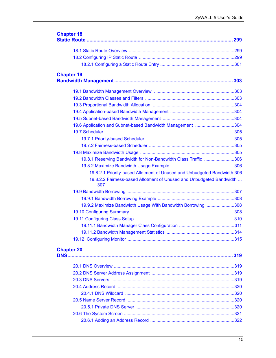 ZyXEL Communications ZyXEL ZyWALL 5 User Manual | Page 16 / 667