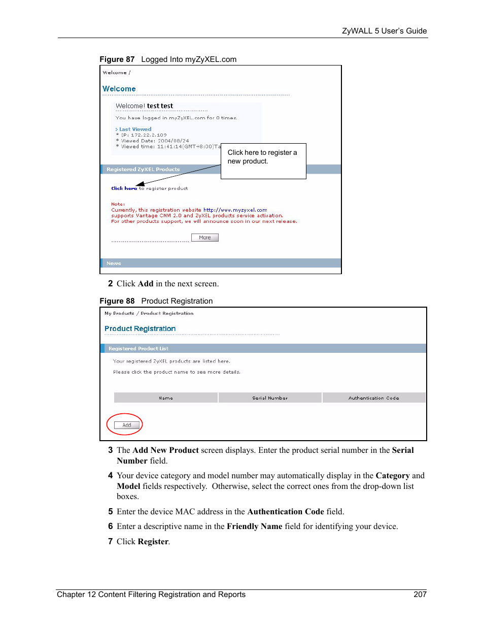 ZyXEL Communications ZyXEL ZyWALL 5 User Manual | Page 208 / 667