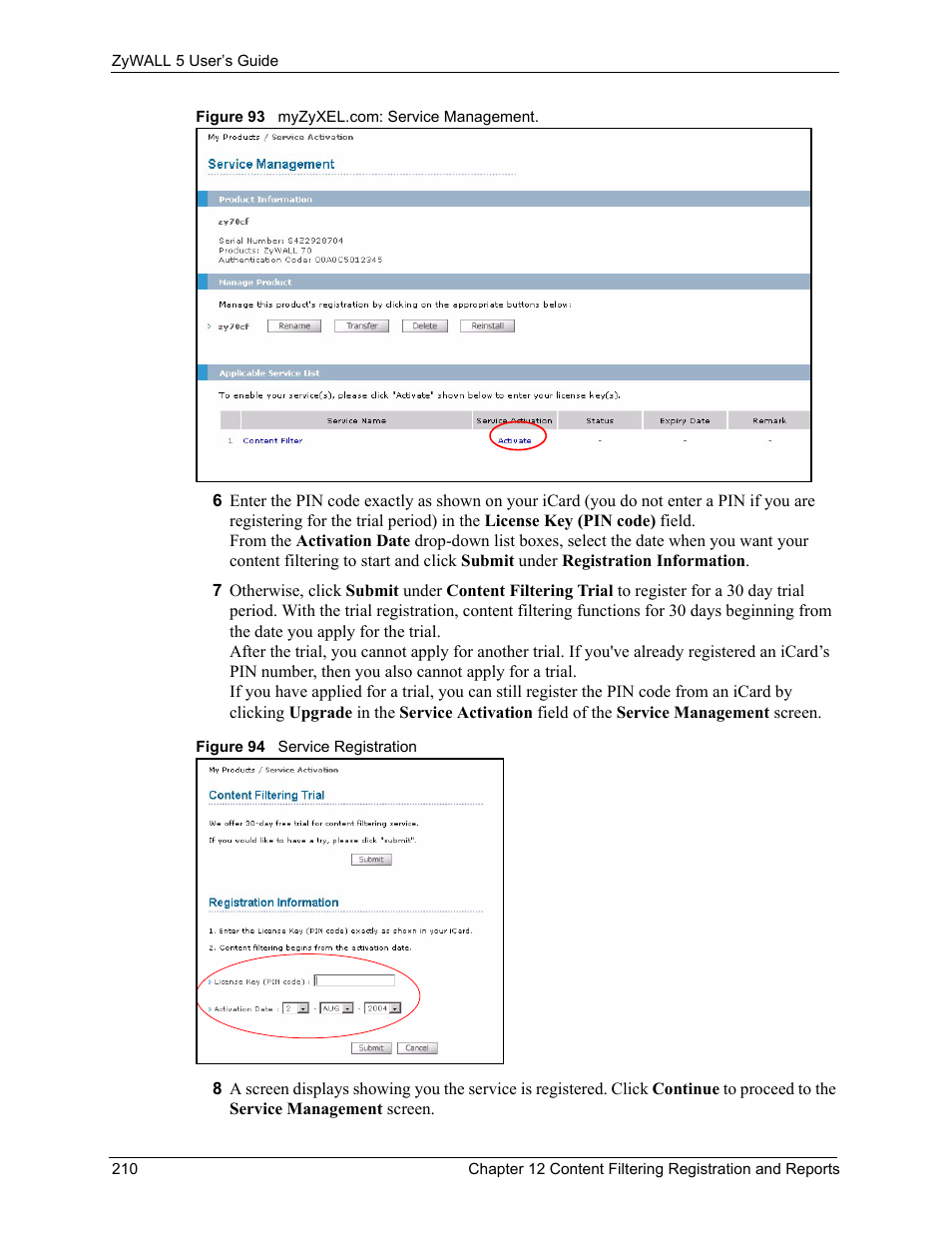 ZyXEL Communications ZyXEL ZyWALL 5 User Manual | Page 211 / 667