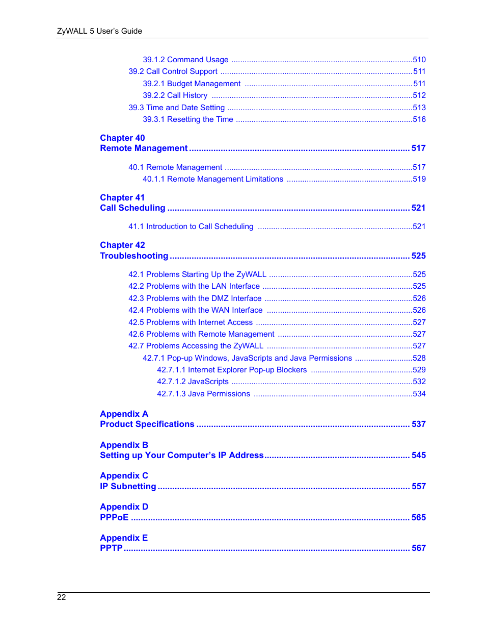 ZyXEL Communications ZyXEL ZyWALL 5 User Manual | Page 23 / 667