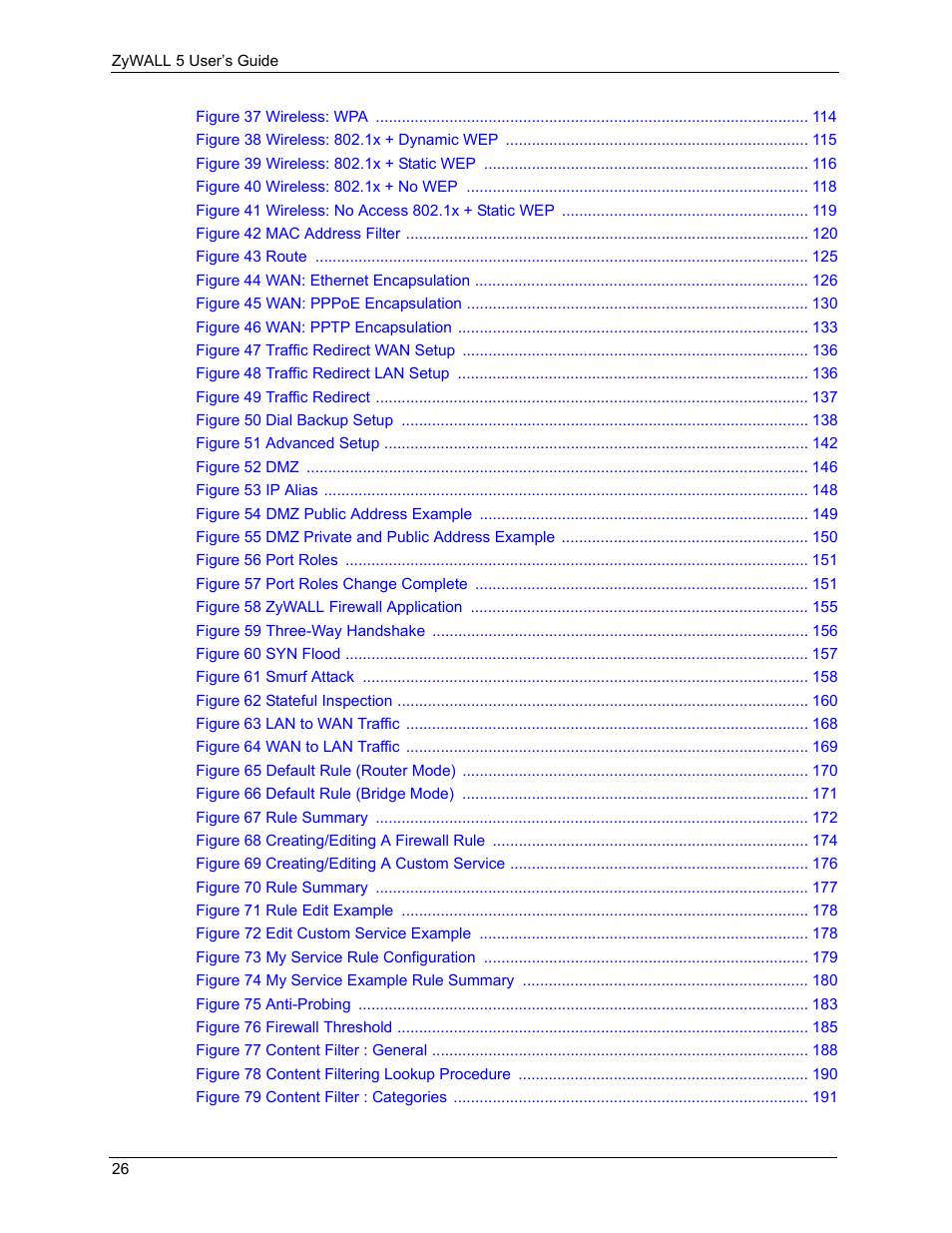 ZyXEL Communications ZyXEL ZyWALL 5 User Manual | Page 27 / 667