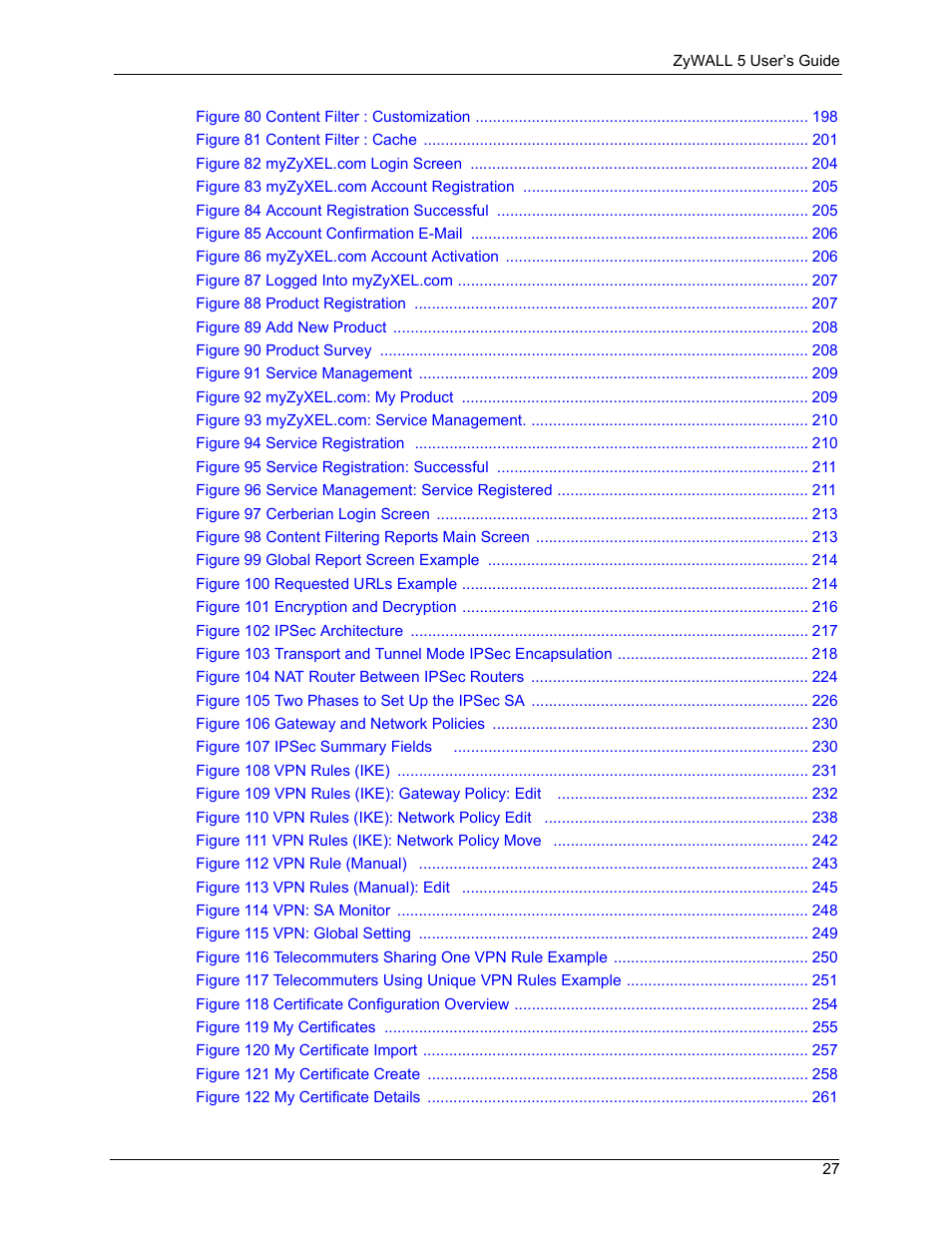 ZyXEL Communications ZyXEL ZyWALL 5 User Manual | Page 28 / 667