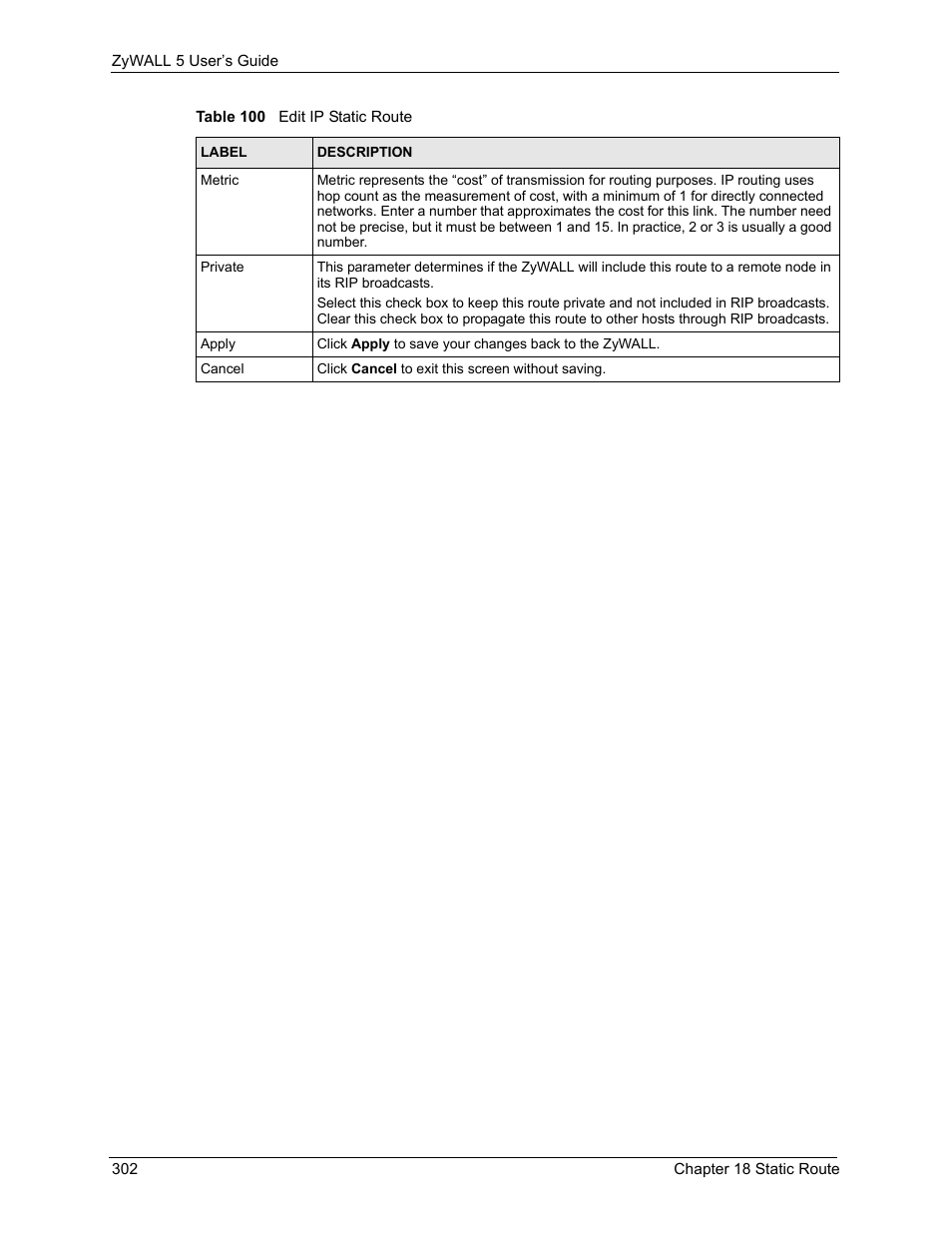 ZyXEL Communications ZyXEL ZyWALL 5 User Manual | Page 303 / 667