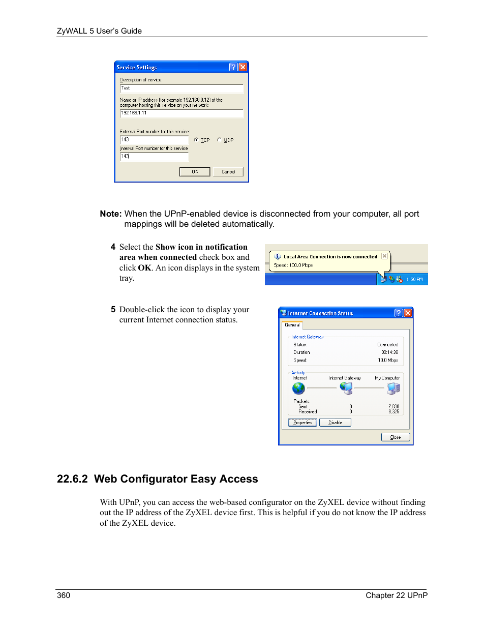 2 web configurator easy access | ZyXEL Communications ZyXEL ZyWALL 5 User Manual | Page 361 / 667