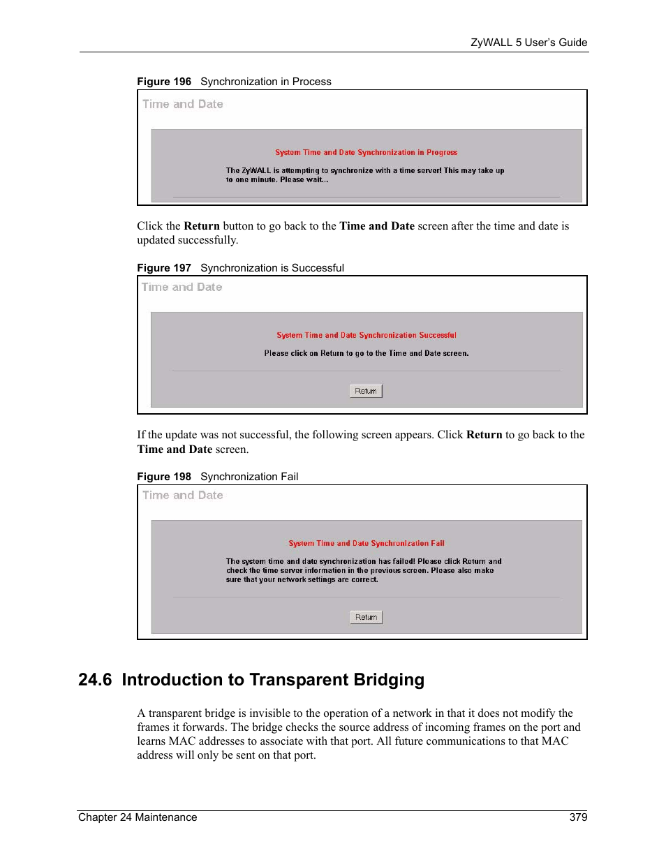 6 introduction to transparent bridging | ZyXEL Communications ZyXEL ZyWALL 5 User Manual | Page 380 / 667