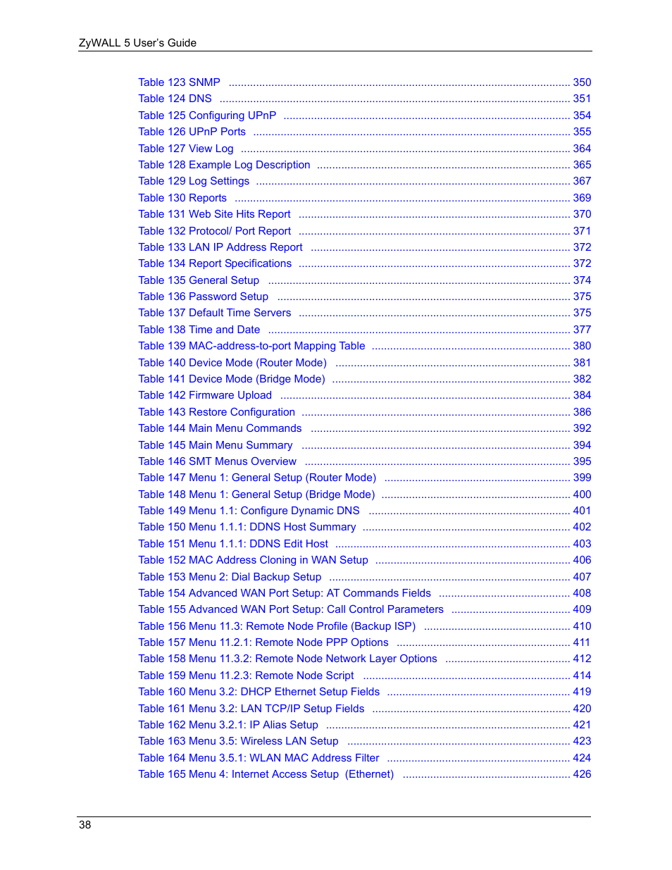ZyXEL Communications ZyXEL ZyWALL 5 User Manual | Page 39 / 667