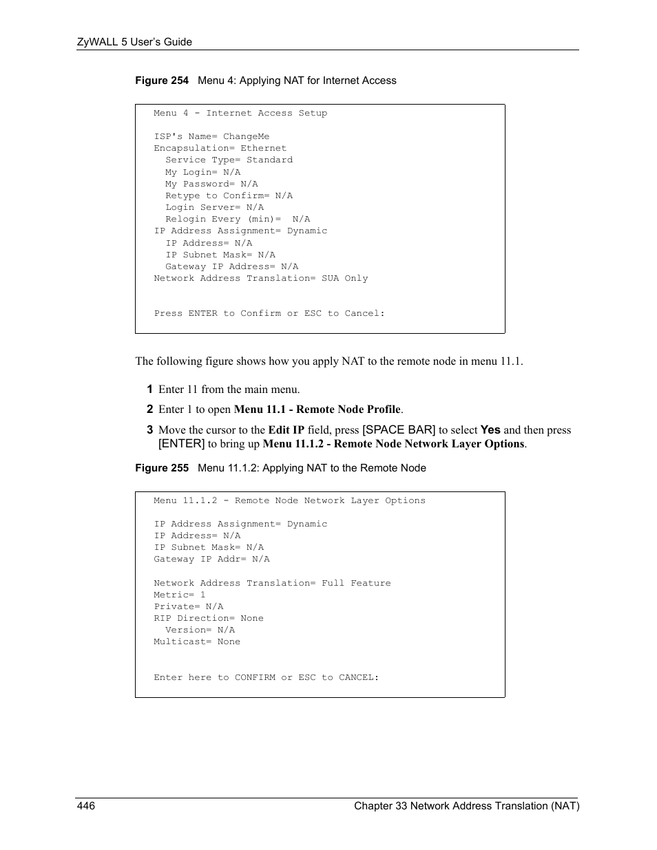 ZyXEL Communications ZyXEL ZyWALL 5 User Manual | Page 447 / 667