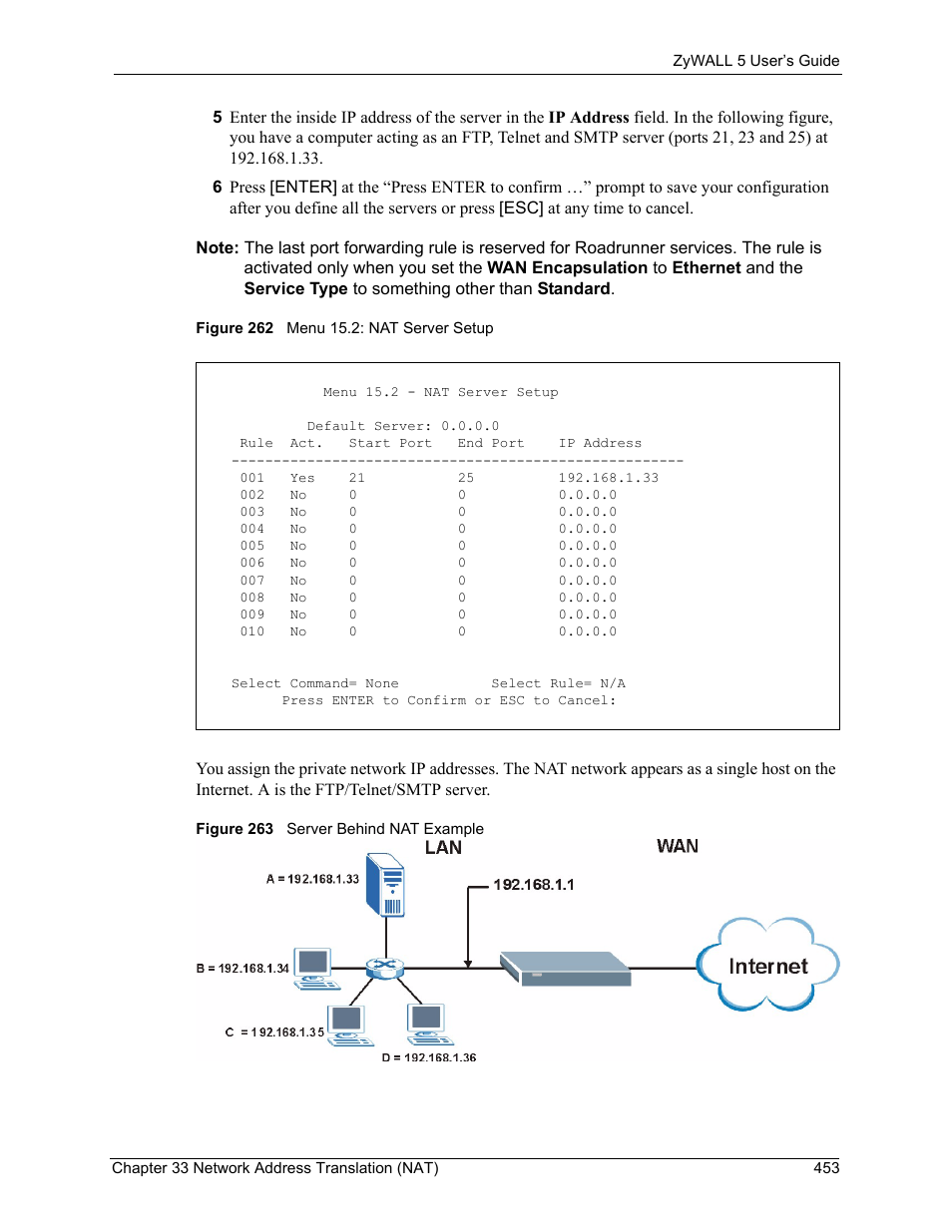 ZyXEL Communications ZyXEL ZyWALL 5 User Manual | Page 454 / 667