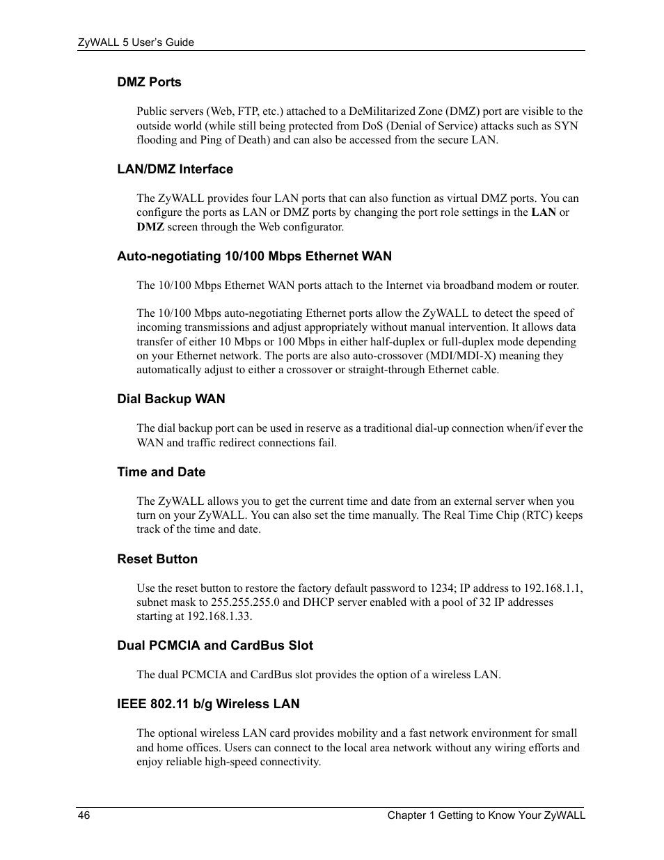 ZyXEL Communications ZyXEL ZyWALL 5 User Manual | Page 47 / 667