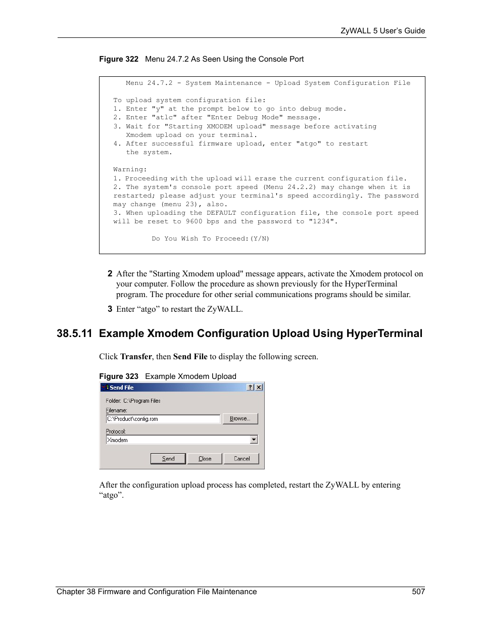 ZyXEL Communications ZyXEL ZyWALL 5 User Manual | Page 508 / 667