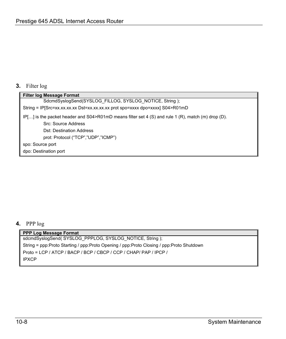 ZyXEL Communications Prestige 645R User Manual | Page 139 / 180