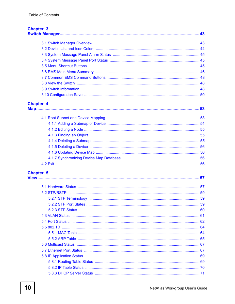 ZyXEL Communications Version 1.03 User Manual | Page 10 / 242