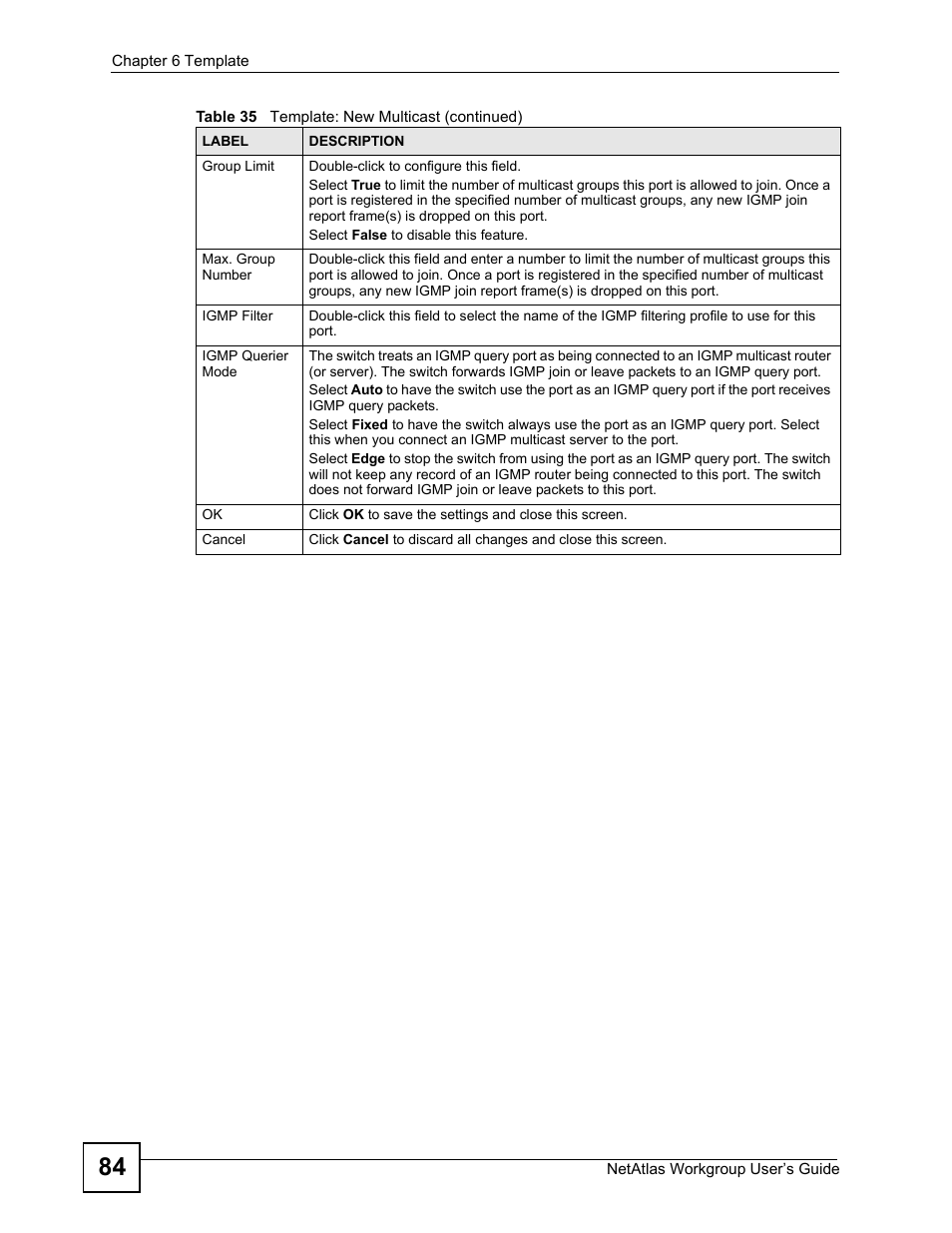 ZyXEL Communications Version 1.03 User Manual | Page 84 / 242