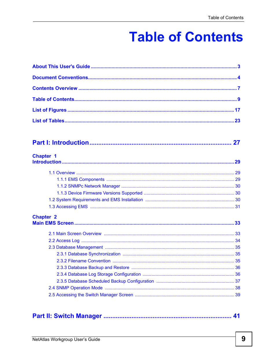 ZyXEL Communications Version 1.03 User Manual | Page 9 / 242