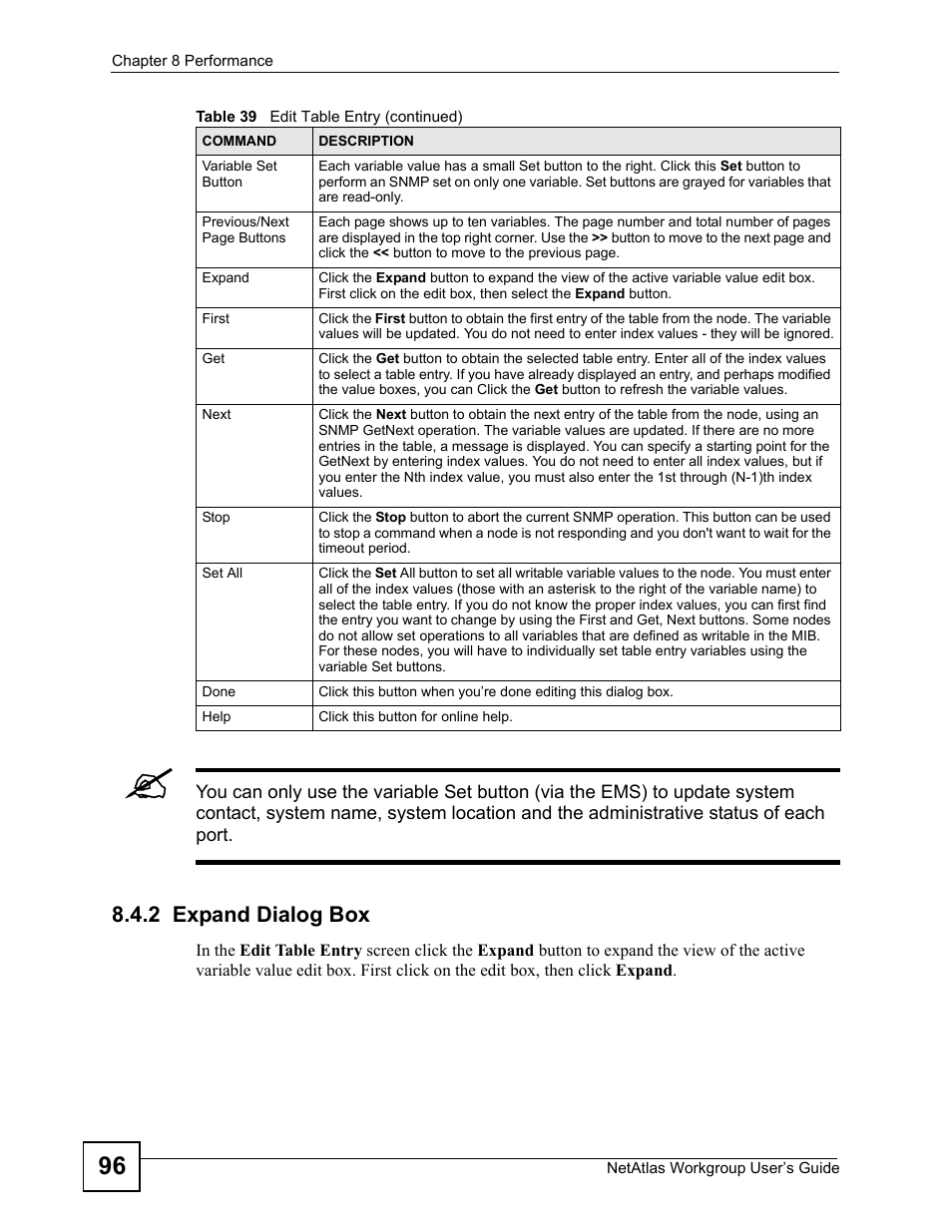 2 expand dialog box | ZyXEL Communications Version 1.03 User Manual | Page 96 / 242