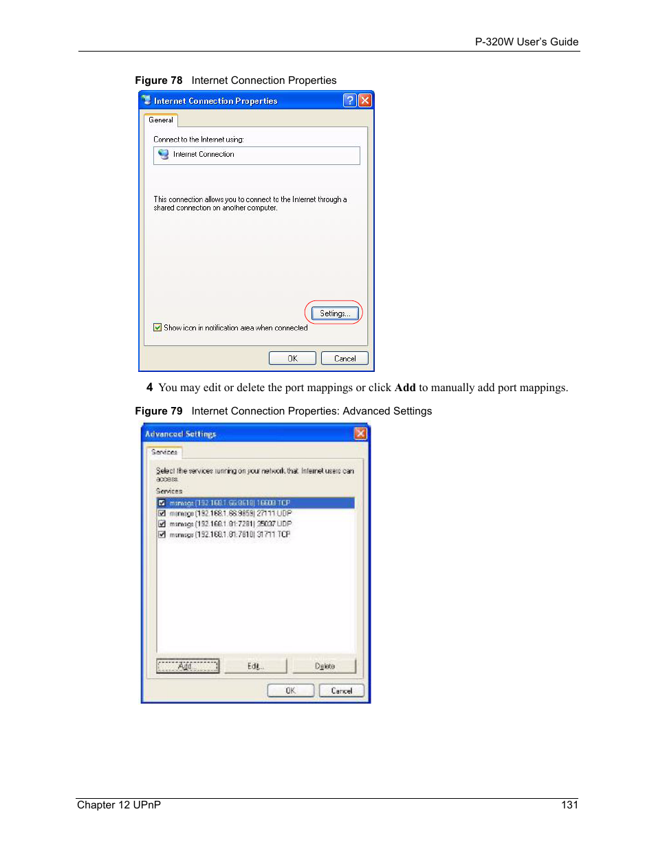 ZyXEL Communications 802.11g Wireless Firewall Router P-320W User Manual | Page 131 / 215