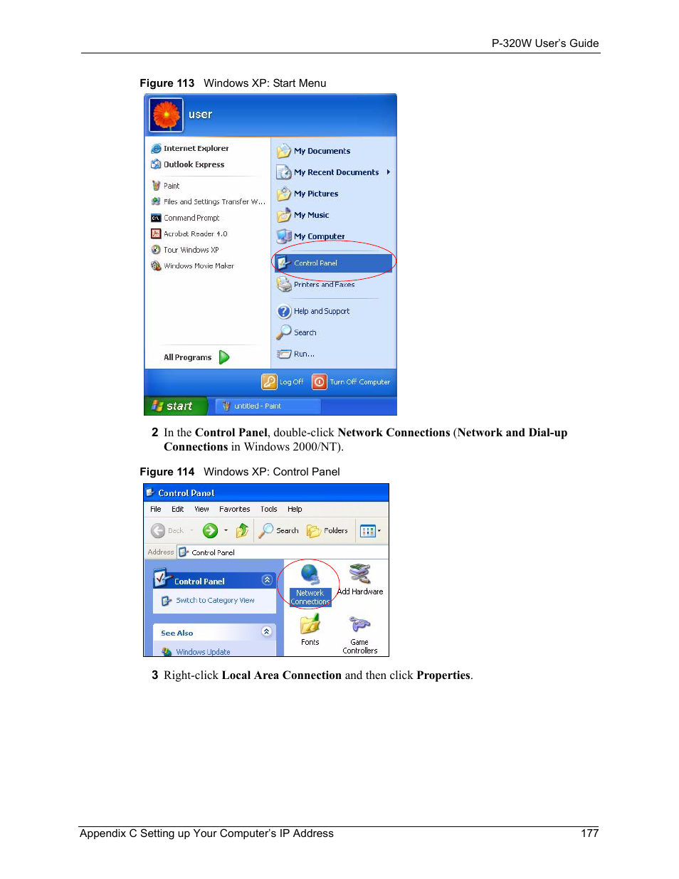 ZyXEL Communications 802.11g Wireless Firewall Router P-320W User Manual | Page 177 / 215