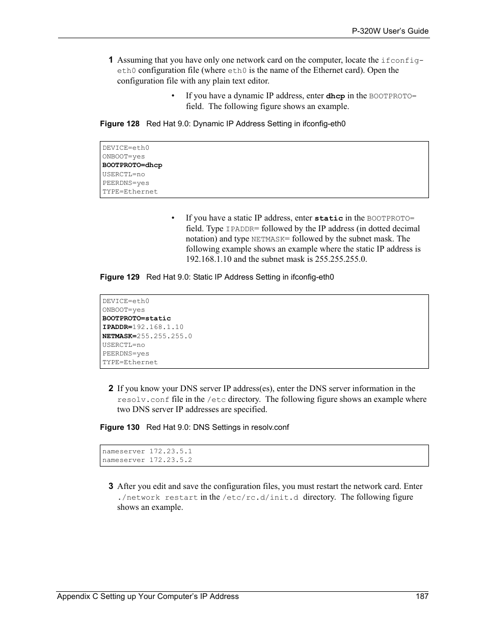 ZyXEL Communications 802.11g Wireless Firewall Router P-320W User Manual | Page 187 / 215