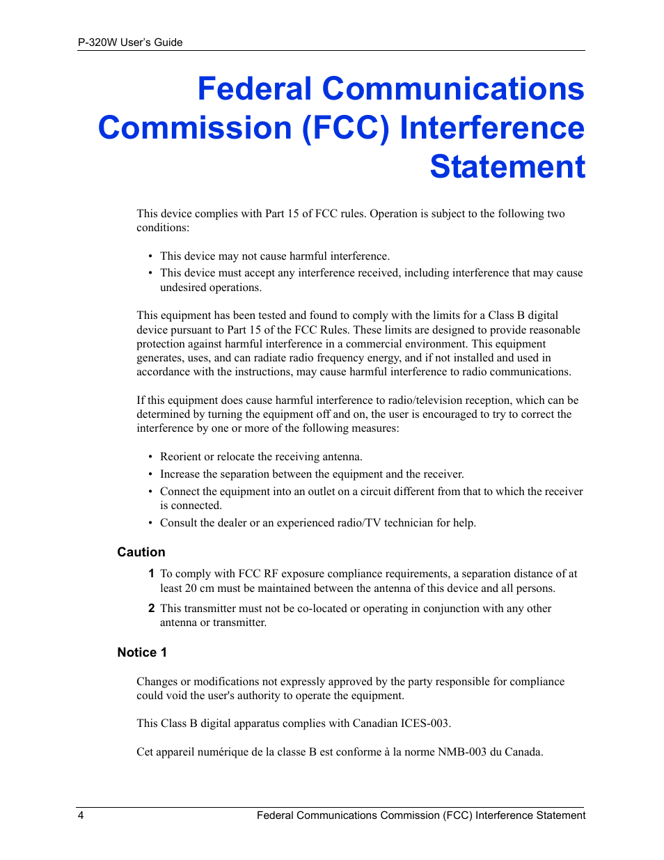 ZyXEL Communications 802.11g Wireless Firewall Router P-320W User Manual | Page 4 / 215