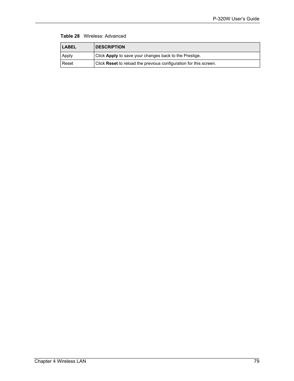 ZyXEL Communications 802.11g Wireless Firewall Router P-320W User Manual | Page 79 / 215