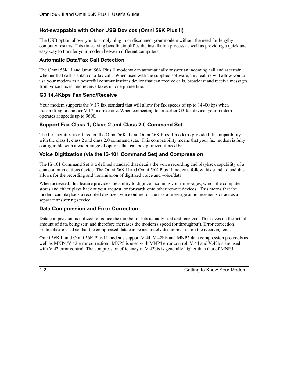 ZyXEL Communications Omni 56K II User Manual | Page 14 / 88