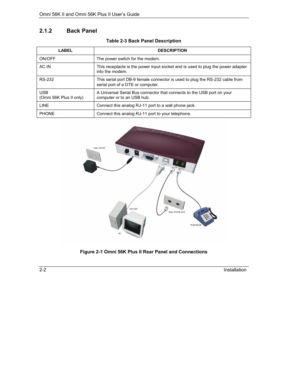 ZyXEL Communications Omni 56K II User Manual | Page 18 / 88