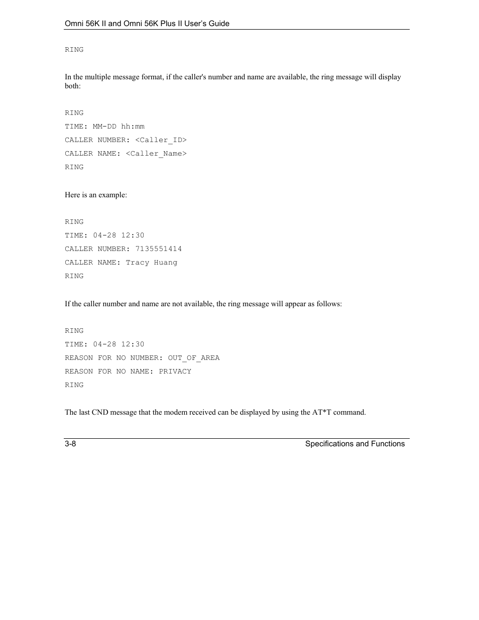 ZyXEL Communications Omni 56K II User Manual | Page 36 / 88