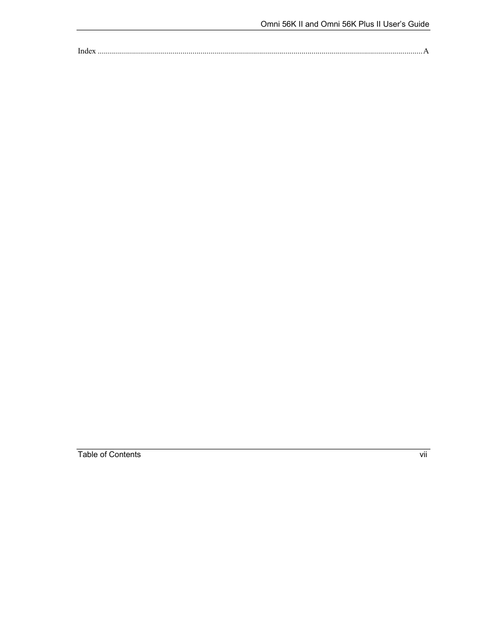 ZyXEL Communications Omni 56K II User Manual | Page 7 / 88
